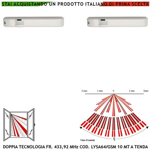 Rilevatore Magnetico Sismico Regolabile Wireless Bianco Ingresso Sensori Antifurto Remoti Nc Contaimpulsi Per Switchal - Foto 1