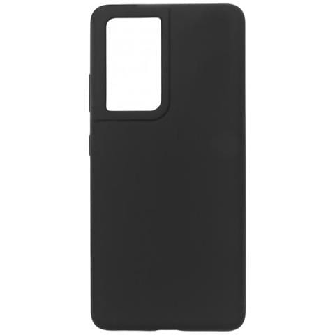 Silicone Case Black Silk Custodia Cover Nero per galaxy s21 ultra 5g - Foto 1