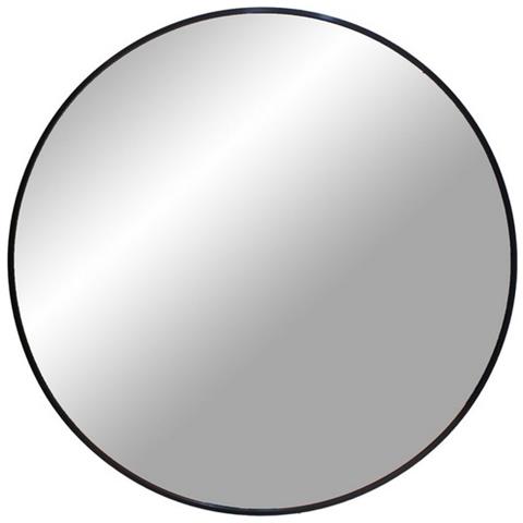 Specchio Con Cornice Madrid - Argento - Metallo - 3x60x60 Cm - Foto 1