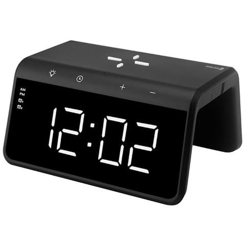Wcc01bk 2in1 Large Digit Alarm Clock With 10w Wireless Charger & Rgb Color Lamp Black - Foto 5