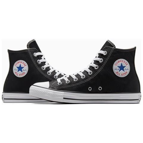 Chuck Taylor Hi Leather 132170c, Unisex, Nero, 44.5 - Foto 2