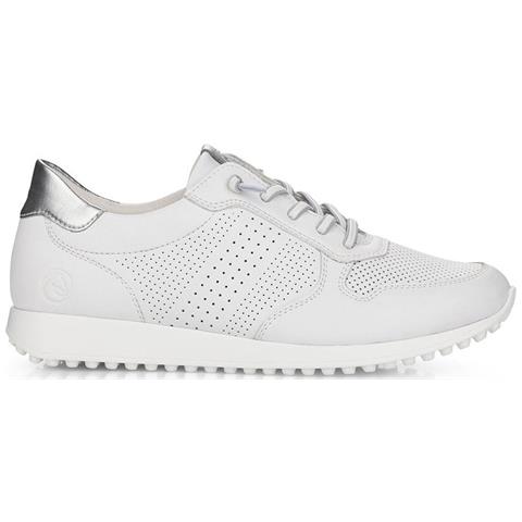 Leisure Trainers White Sneakers Pelle Scarpe Donna Bianco Eu 38, D3100-80 - Foto 2
