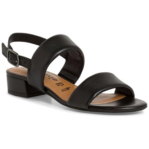 Black Casual Open Sandals Sandali Pelle Scarpe Donna Nero Eu 37, 1-28147-42 001 - Foto 1