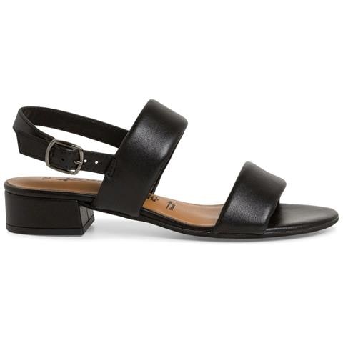 Black Casual Open Sandals Sandali Pelle Scarpe Donna Nero Eu 37, 1-28147-42 001 - Foto 2