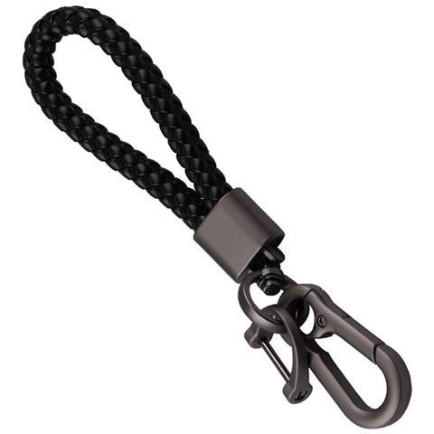 Portachiavi Con Corda Intrecciata, Perla E Finitura Canna Di Fucile Black - Foto 4