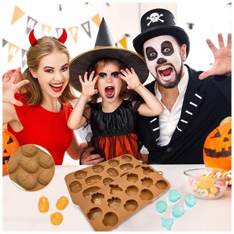 Forme In Silicone Halloween 4 Pezzi - Crea Dolci Spaventosi E Divertenti! - Foto 2