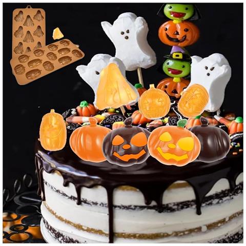 Forme In Silicone Halloween 4 Pezzi - Crea Dolci Spaventosi E Divertenti! - Foto 6