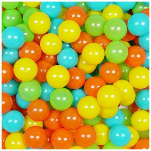 Ballen Voor Ballenbak 7cm 500st Geel, Oranje, Celadon, Turkoois - Foto 1