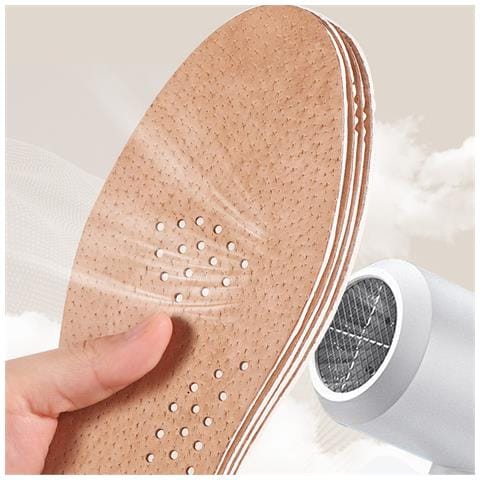 Solette Marroni Confortevoli In Pelle E Lattice - 2 Paia 43-44 E - Foto 5