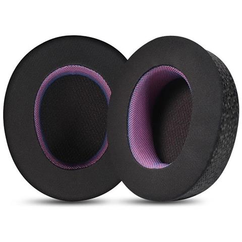 Cuscinetti Auricolari Di Ricambio In Pelle Ice-feel Viola E Nero Per Steelseries Arctis Nova Pro (cablata) - Foto 1