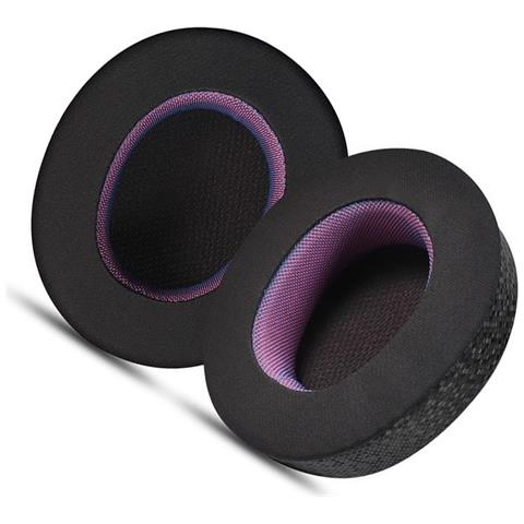 Cuscinetti Auricolari Di Ricambio In Pelle Ice-feel Viola E Nero Per Steelseries Arctis Nova Pro (cablata) - Foto 2