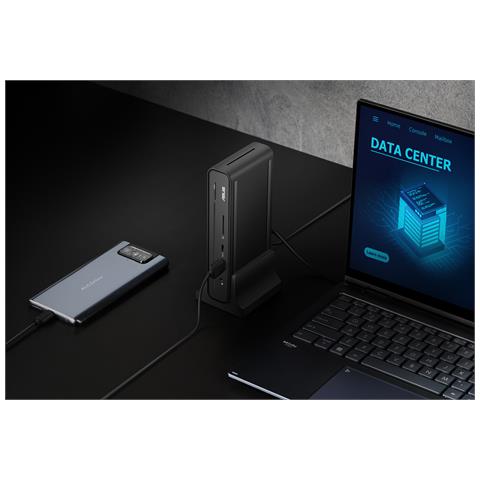 Triple Display USB-C Dock Duo DC301 Cablato Nero - Foto 2