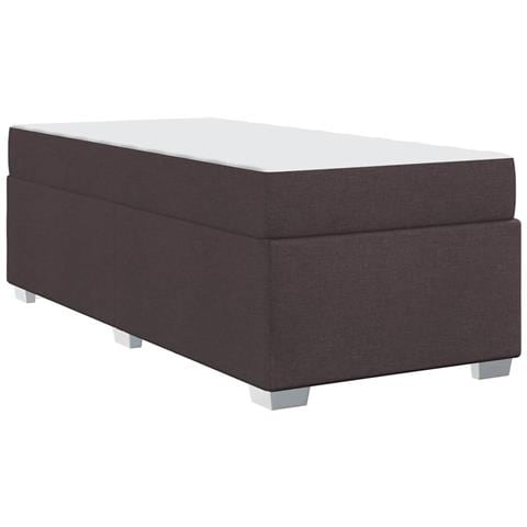 Struttura del letto Marrone scuro 90 x 200 cm Tessuto - Foto 9