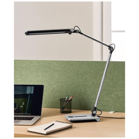 Lampada Da Scrivania A Led Aquila Con Dimmer Argento - Foto 1