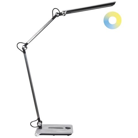 Lampada Da Scrivania A Led Aquila Con Dimmer Argento - Foto 2