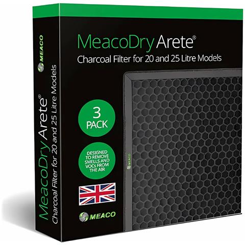 Filtro A Carbone Attivo dry Arete Per Deumidificatori Da 20l E 25l Confezione Da 3 Filtri Elimina Odori Migliora La Qualità Dell'aria E Ottimizza Le Prestazioni - Foto 1