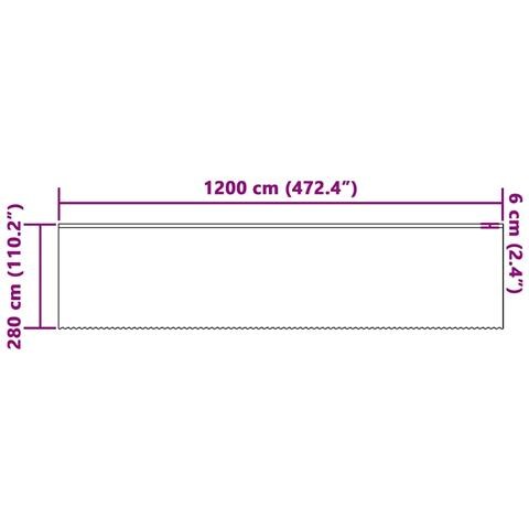 Tende con tende Bianco 500x100cm Poliestere - Foto 8
