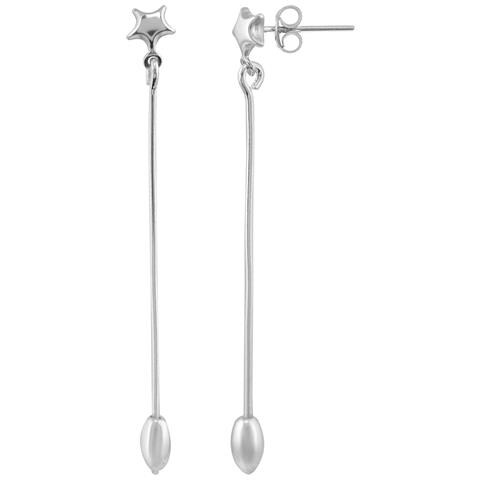 Ciondolo In Argento, Pendolo A Stella, Argento Sterling 925, Lungo - Foto 1