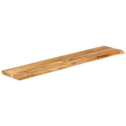 Piano Tavolo Bordi Vivi 140x40x3,8cm in Legno Massello di Mango - Foto 2