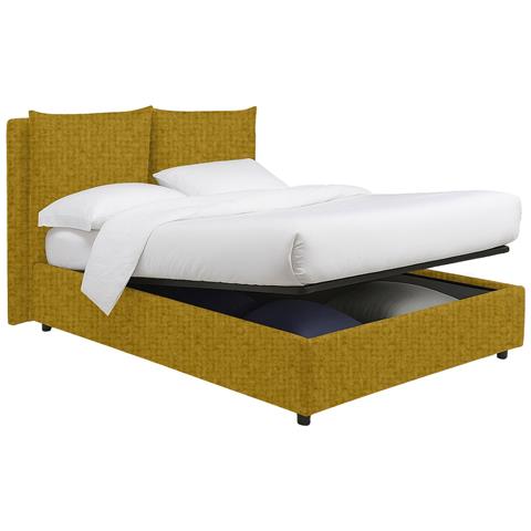 Erchie - Letto Piazza E Mezza Sfoderabile, Giallo Ocra - Foto 2