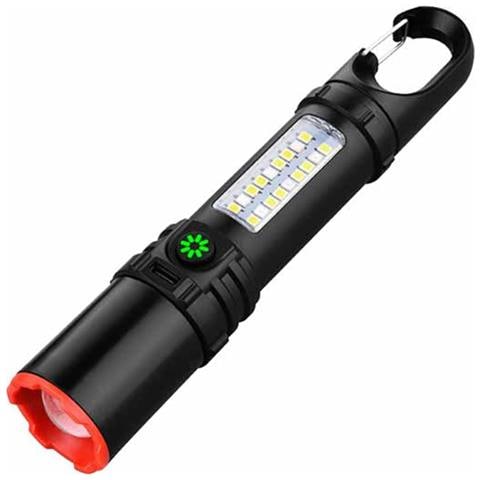 Torcia Led Multifunzionale Ad Alta Luminosità: Ricaricabile, Portatile, Lunga Durata - Foto 1
