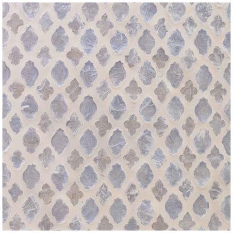 Sgabello In Legno E Capiz Beige 35x35x45h Cm - Foto 7