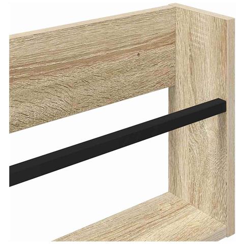 Scaffale per riviste 2 pcs Rovere Sonoma 80 x 12 x 30 cm - Foto 9