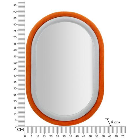 Specchio Con Cornice Vkh469-arancione-mdf-60x4x90 Cm - Foto 6