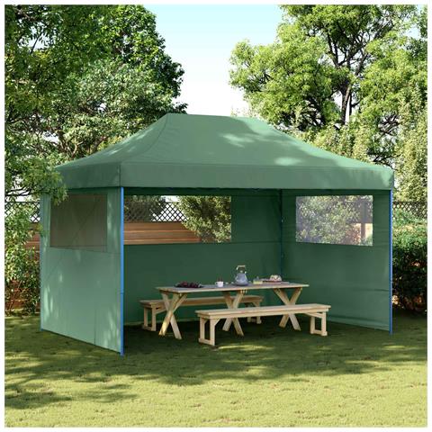 Tenda Party Verde 292 x 440 x 315 cm Tessuto Oxford - Foto 2