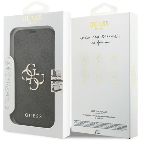 Custodia Tipo Libro Nera Guess Per Iphone 17 Pro - Foto 1