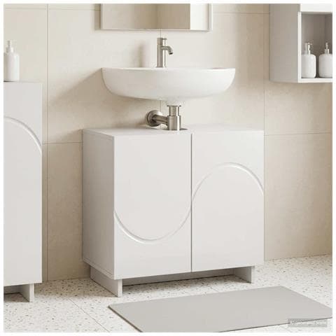 Mobile da bagno Bianco Lucido 60 x 41 x 58 cm - Foto 2