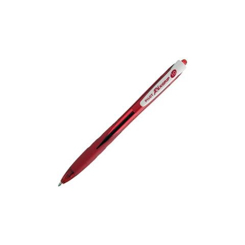 confezione da 10 pezzi - penna sfera scatto rexgrip begreen 1.0mm rosso - Foto 2