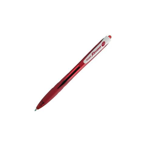 confezione da 10 pezzi - penna sfera scatto rexgrip begreen 1.0mm rosso - Foto 1