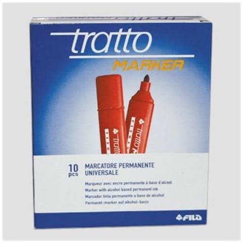 confezione da 12 pezzi - marcatore tratto marker nero p. tonda - Foto 2