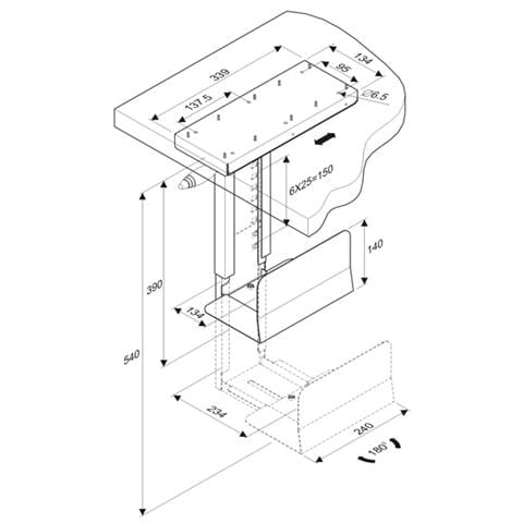 Supporto PC da Tavolo con fissaggio sotto scrivania - Foto 2