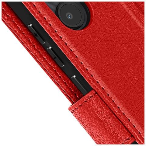 Custodia Huawei P Smart 2019 Portacarte Funzione Supporto Cover Silicone - Rosso - Foto 8