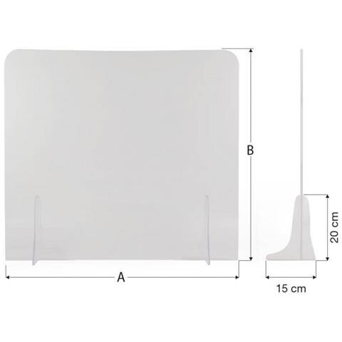 Plexi010 Schermo Protettivo Pmma 100x75 Cm Senza Apertura - Foto 2