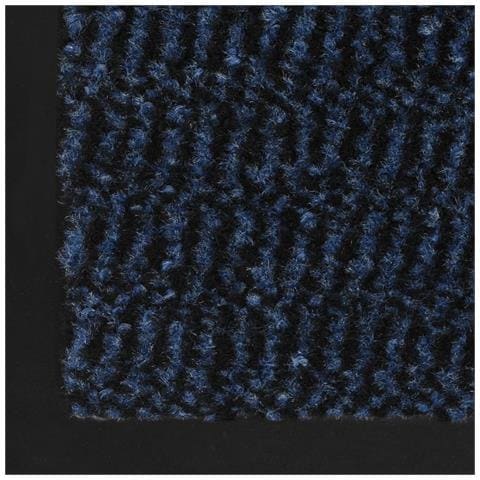 Tappeti Antipolvere 2 Pz Rettangolari Trapuntati 60x90 Cm Blu - Foto 2