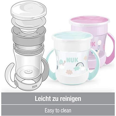 Mini Magic Cup Sippy Cup 360 Anti-spill Rim 6 Mesi Maniglie Easy Grip Bpa-free 160 Ml Monkey (blu) 1 Conte - Foto 2