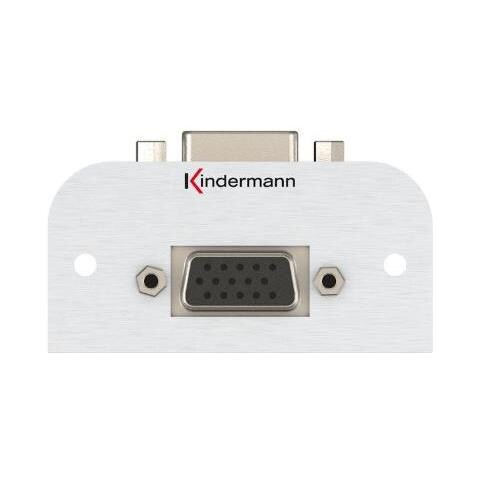 7441000584. Buchsen-typ: Vga, Module Menge (max) : 1 Modul (e). Produktfarbe: Aluminium, Material: Aluminium. Breite: 54 Mm, Tiefe (min) : 3,2 Cm (7441000584)  - Foto 1