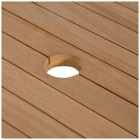 Armadietto Da Bagno In Legno Di Teak Con Lavabo In Marmo Crema - Foto 2