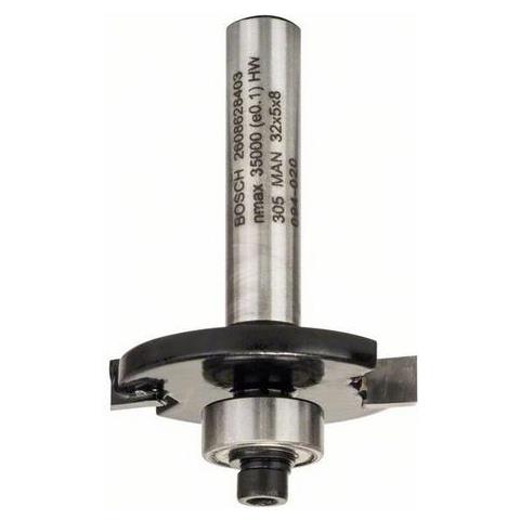 Standard For Wood - Abrundfrser - Fr Massivholz, Hartholz, Holz-verbundstoff - Nutfrser - 32 Mm - Lnge: 51 Mm - Foto 1