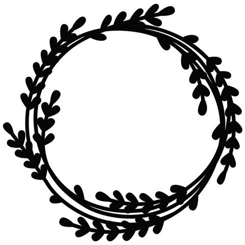 Stencil Da Taglio - Corona Vegetale - Foto 1