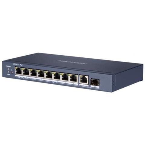 Switch DS-3E0510HP-E 8 Porte Ethernet PoE 10 / 100 / 1000 Mbps RJ45 Unmanaged - Foto 1