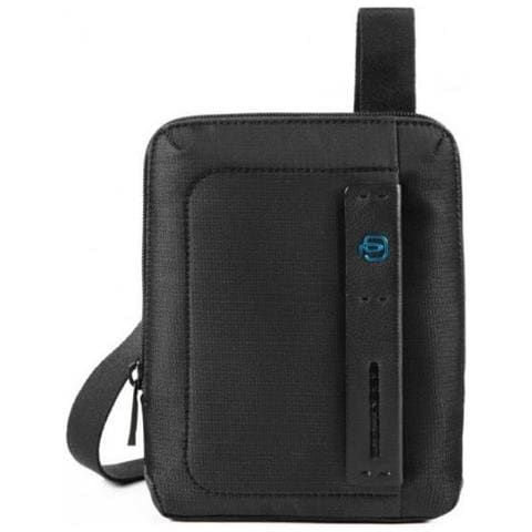 Borsello P16 Borsello Ipadmini Tessuto E Pelle Chevron Nero Nd Scelta= p Chevron Nero - Foto 1