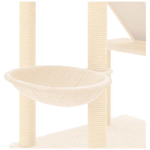 Albero Per Gatti Da Pavimento A Soffitto Crema 277-303 Cm - Foto 7