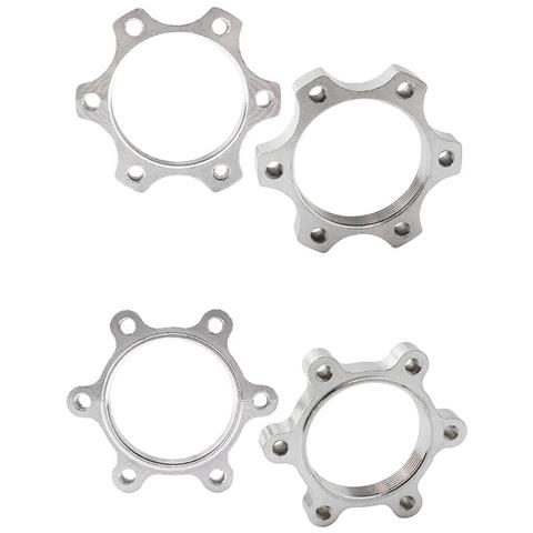 Ruota Libera Bici Mozzo Filettato Disco 6 Bullone In Lega Di Alluminio D'argento 44 Mm - Foto 5