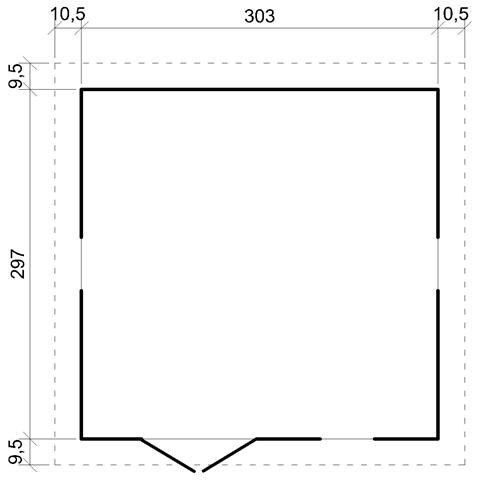 Casa Da Giardino In Legno Naturale H226x316x324 Cm / 9 M²- Magazzino Esterno Con Finestre - Capanno Da Giardino - Timbela M335 - Foto 7
