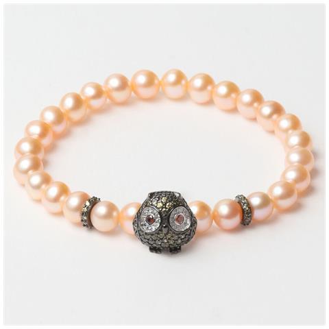 Bracciale Donna Jla-br-owl-3-pe Arancio Verde Argento Puro 16 Mm - Foto 1