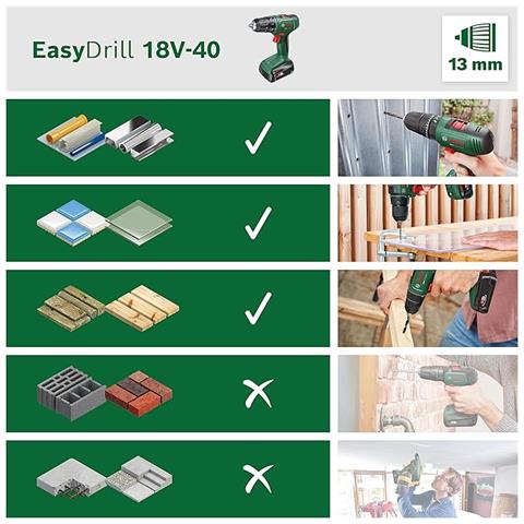 Trapano Avvitatore Easydrill 18v-40 - Foto 9
